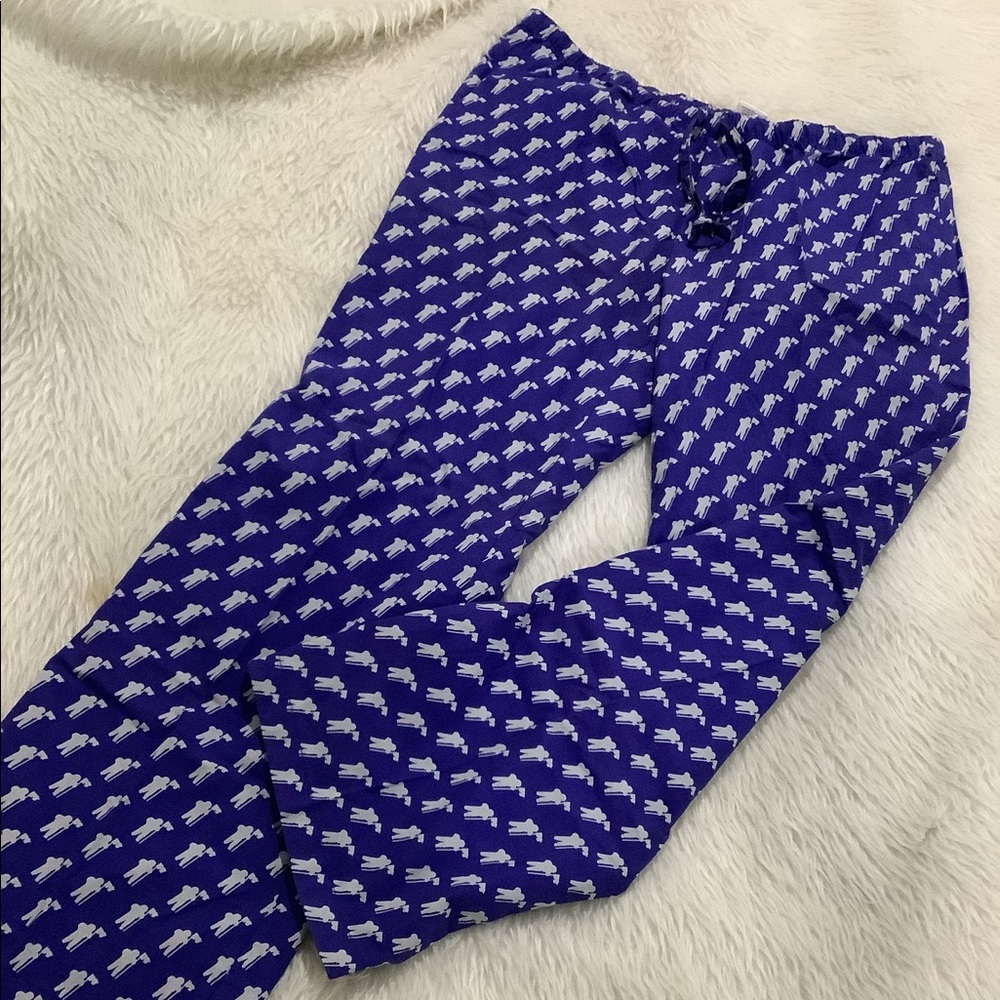 Vineyard Vines novelty blue MTV pj lounge elastic pants - Picture 5 of 7